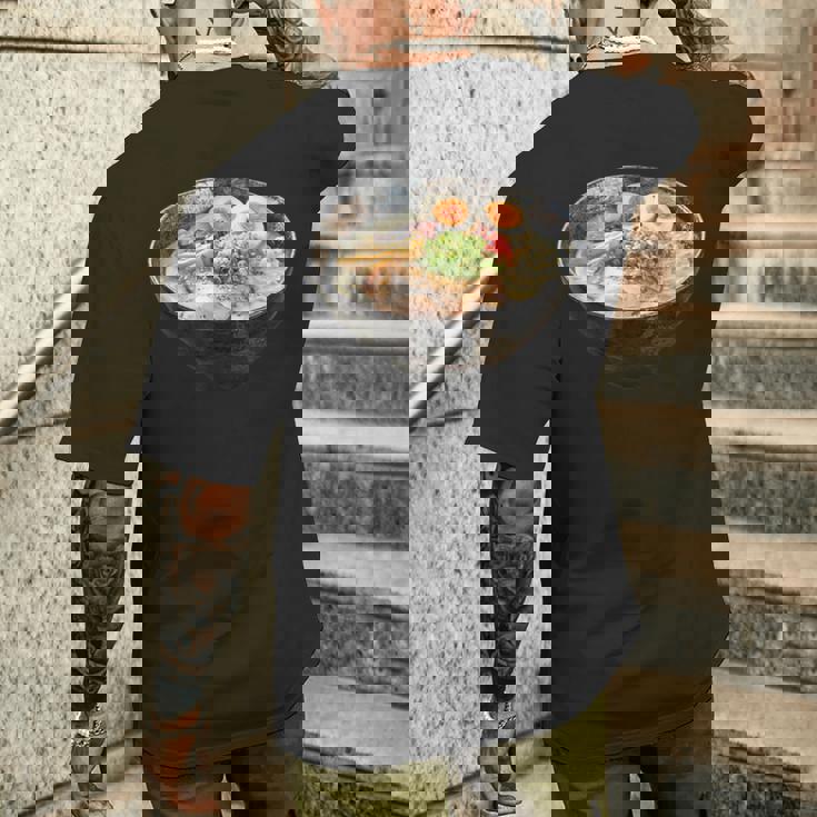 ラーメンコスチューム 簡単 ラストミニッツ ハロウィン 麺 和 メンズTシャツ バックプリント 彼への贈り物