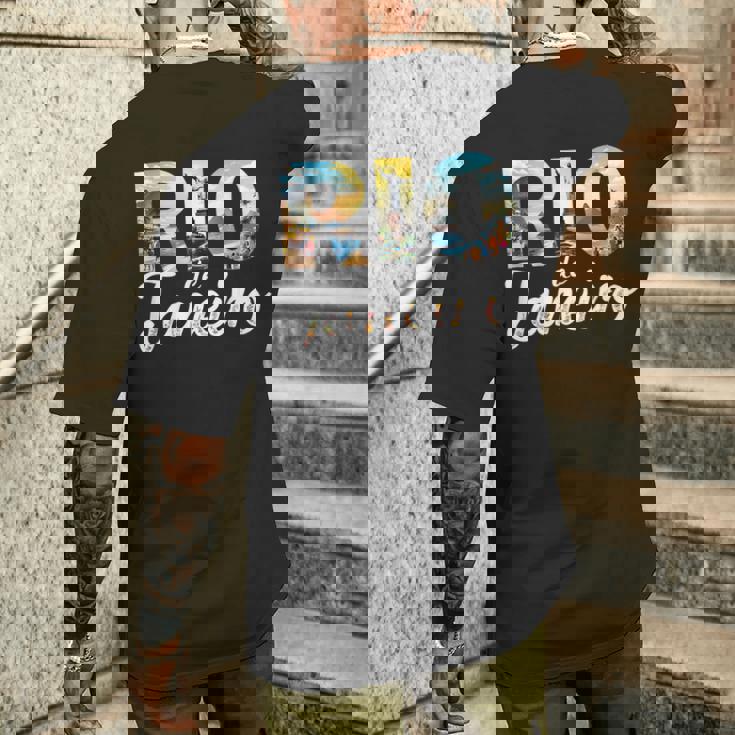 リオデジャネイロ 旅行 ブラジル 衣装 リオデジャネイロ メンズTシャツ バックプリント 彼への贈り物