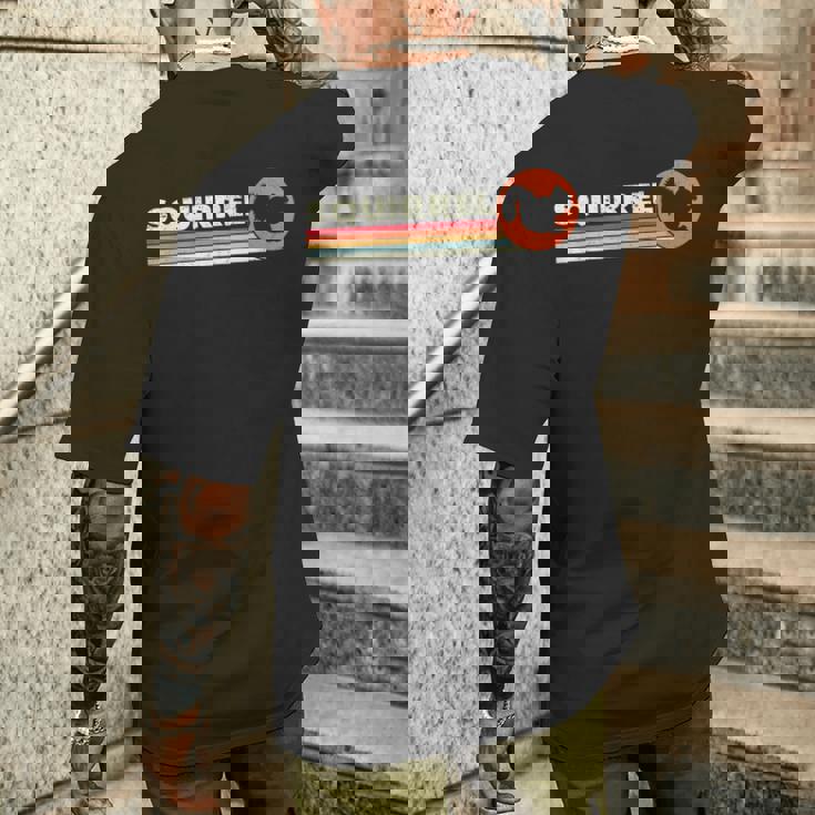 リス ヴィンテージ キッズ メンズ レディース レトロ シマリス メンズTシャツ バックプリント 彼への贈り物