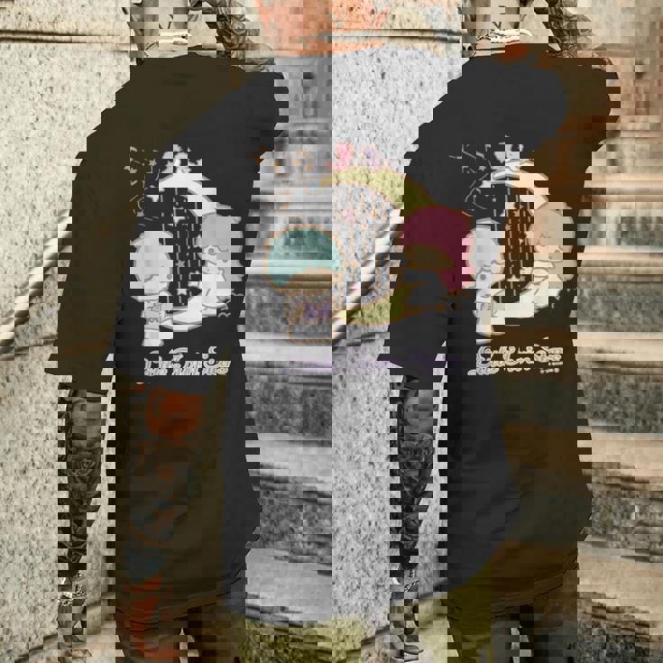 リトルツインスターズ コンサート ダークカラー メンズTシャツ バックプリント 彼への贈り物