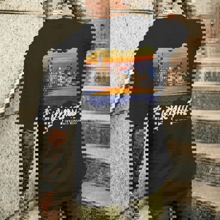 リバプール イングランド お土産 リバプール メンズTシャツ バックプリント 彼への贈り物