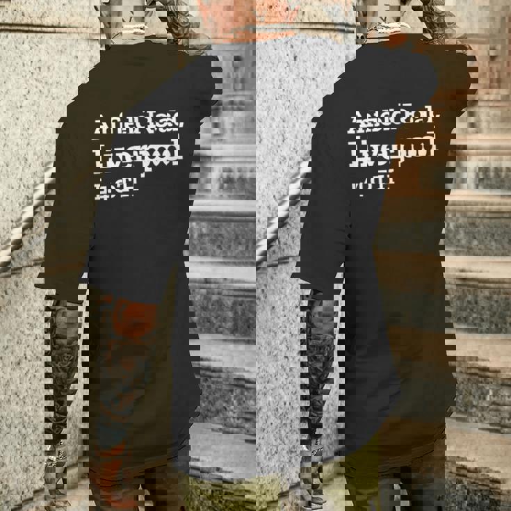 リバプールスタジアムの住所 メンズTシャツ バックプリント 彼への贈り物