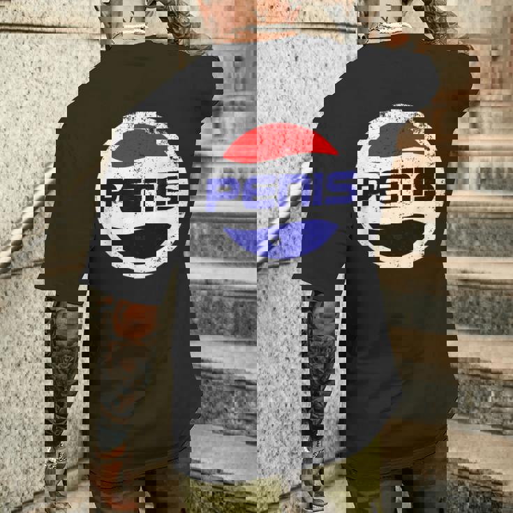 リフレッシュペニス飲料 面白いディックジョーク メンズTシャツ バックプリント 彼への贈り物