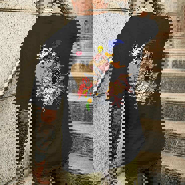 ルーニー・テューンズ メインキャラクター グループtシャツ メンズTシャツ バックプリント 彼への贈り物