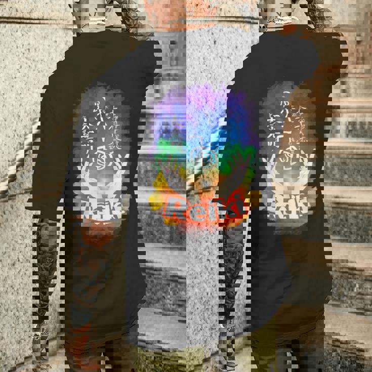 レイキのシンボル メンズTシャツ バックプリント 彼への贈り物