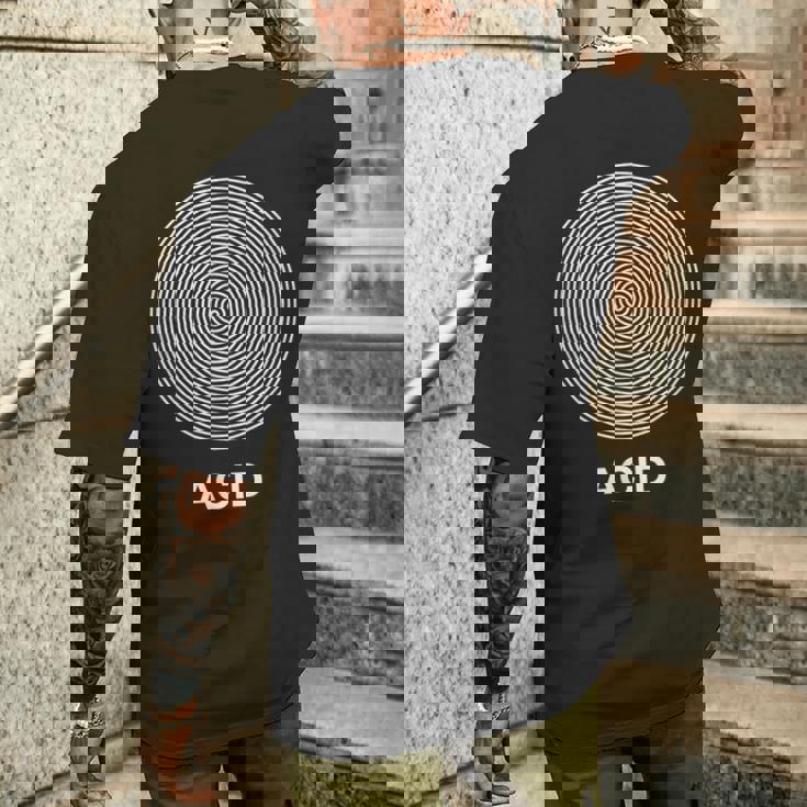 レトロ アシッド ハウス テクノ レイバー Edm パーティー 90年代 メンズTシャツ バックプリント 彼への贈り物