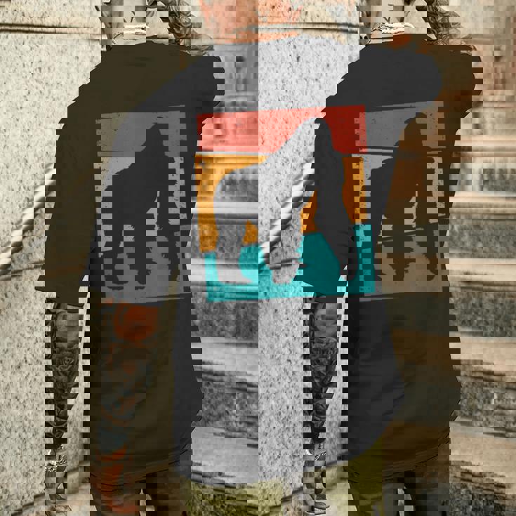 レトロ ゴリラ I エステティック ゴリラ I モンキー I ゴリラ メンズTシャツ バックプリント 彼への贈り物