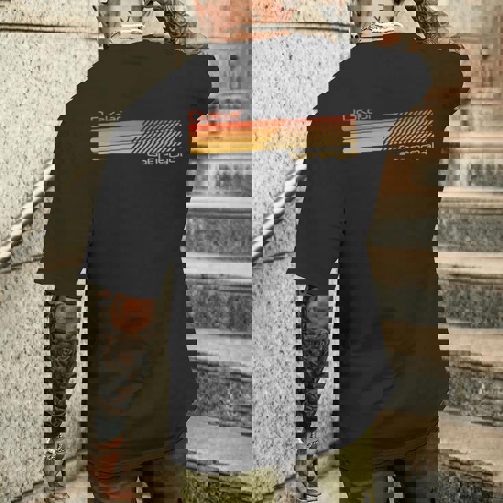 レトロ ダカール セネガル 長袖tシャツ メンズTシャツ バックプリント 彼への贈り物