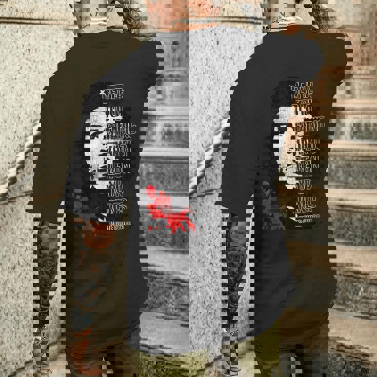 レトロ チェ・ゲバラアドミラー 革命的な引用句 ミーム メンズTシャツ バックプリント 彼への贈り物