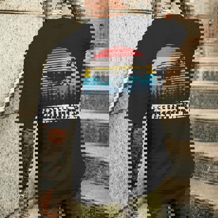 レトロ ツェッペリン 70年代 80年代 飛行船 ツェッペリン ツェップリン メンズTシャツ バックプリント 彼への贈り物