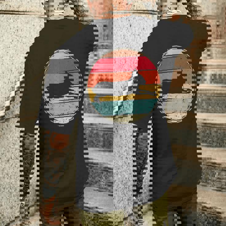 レトロ パタゴニア ヴィンテージ パタゴニアン シルエット 動物 動物園 メンズTシャツ バックプリント 彼への贈り物