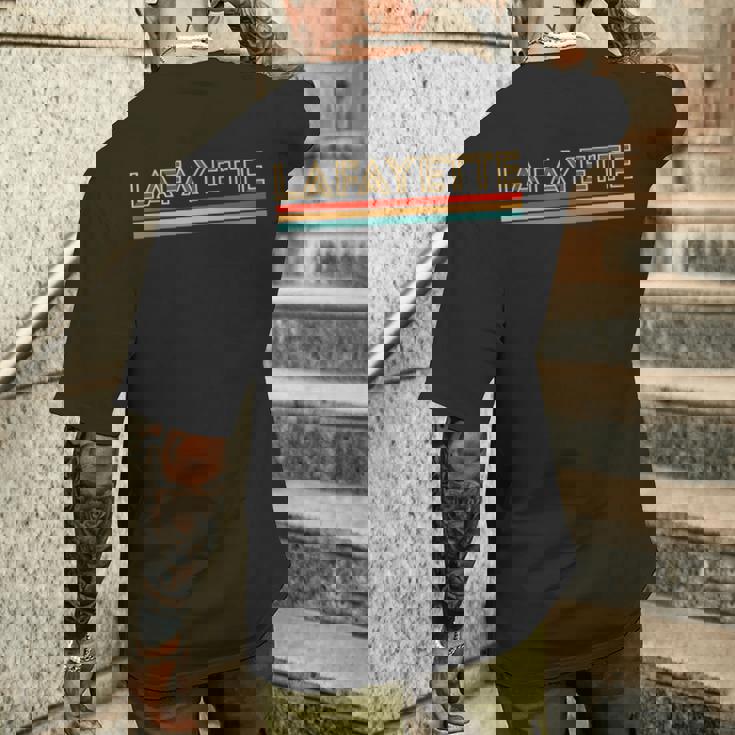 レトロ ラファイエット ルイジアナ メンズTシャツ バックプリント 彼への贈り物