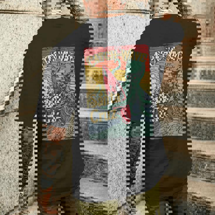 レトロ ヴィンテージ サーフ クラブ オクトパス Ca サンタクルーズ メンズTシャツ バックプリント 彼への贈り物