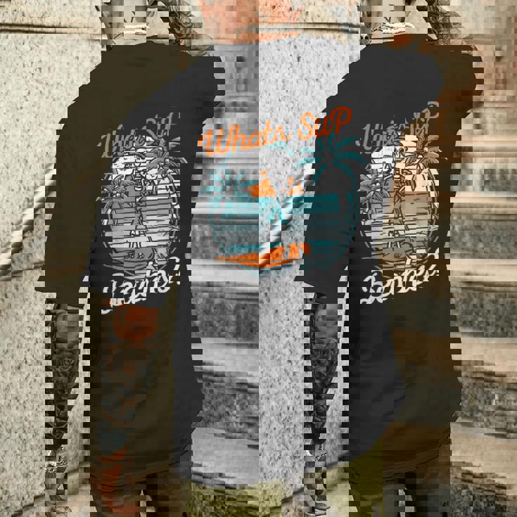 レトロup スタンドアップパドルボード スケルトンup ビーチとは メンズTシャツ バックプリント 彼への贈り物