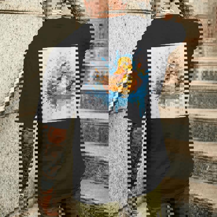 レトロアヒル メンズTシャツ バックプリント 彼への贈り物