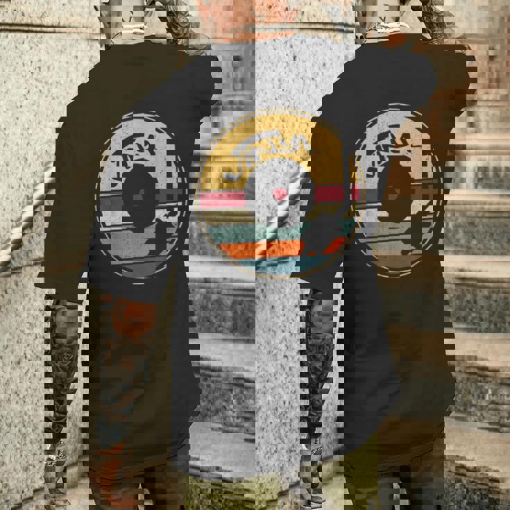 レトロビニールレコード ヴィンテージビニール Lpレコード メンズTシャツ バックプリント 彼への贈り物