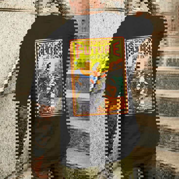 レトロヴィンテージキャプテンフューチャーコミックマガジン メンズTシャツ バックプリント 彼への贈り物