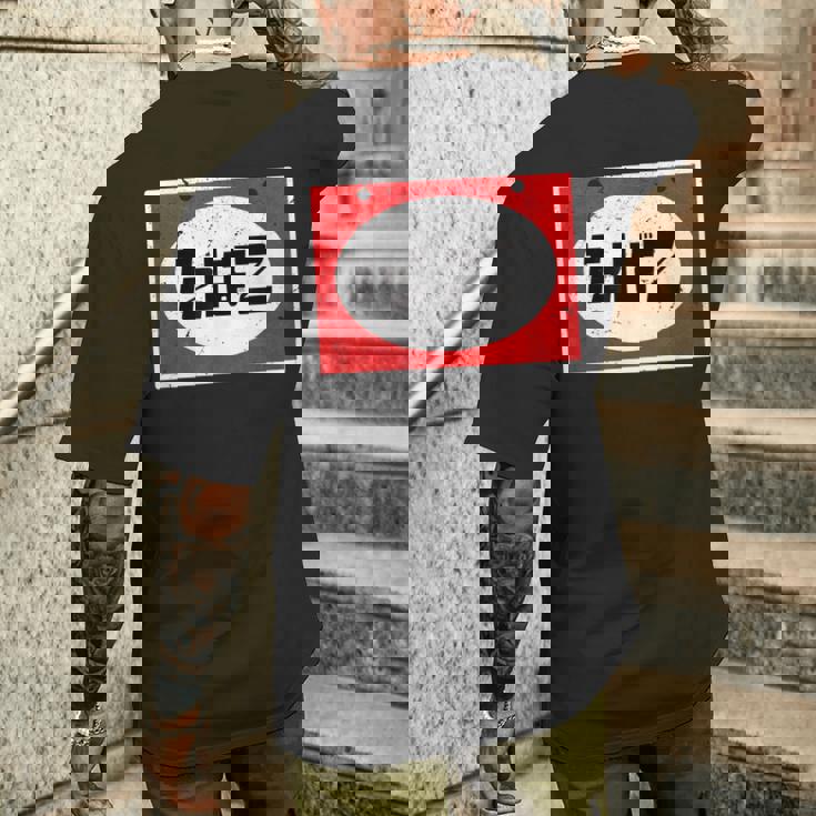 レトロ昭和タバコ 日本のひらがな シガレットショップサイン メンズTシャツ バックプリント 彼への贈り物