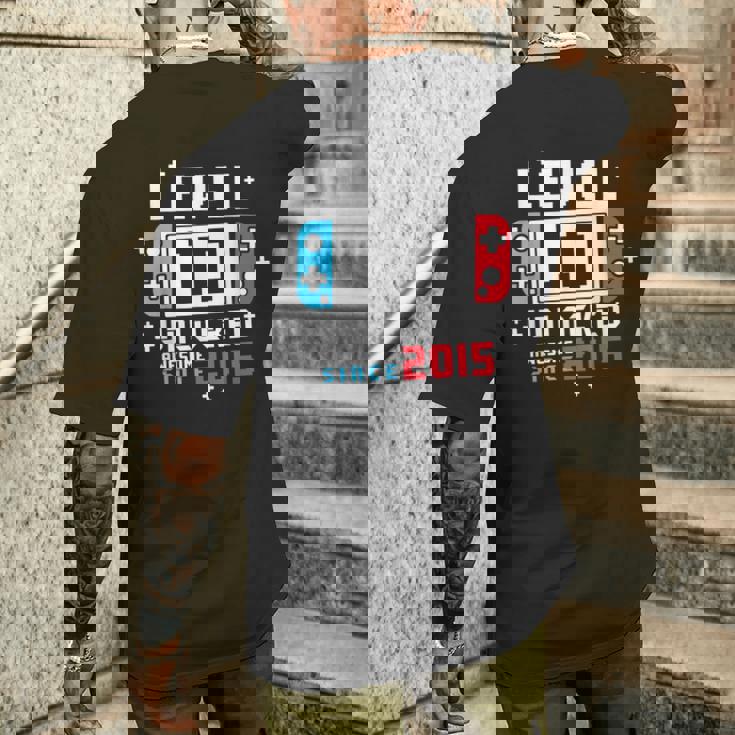 レベル 10 アンロック 面白い ビデオゲーマー 10Th メンズTシャツ バックプリント 彼への贈り物