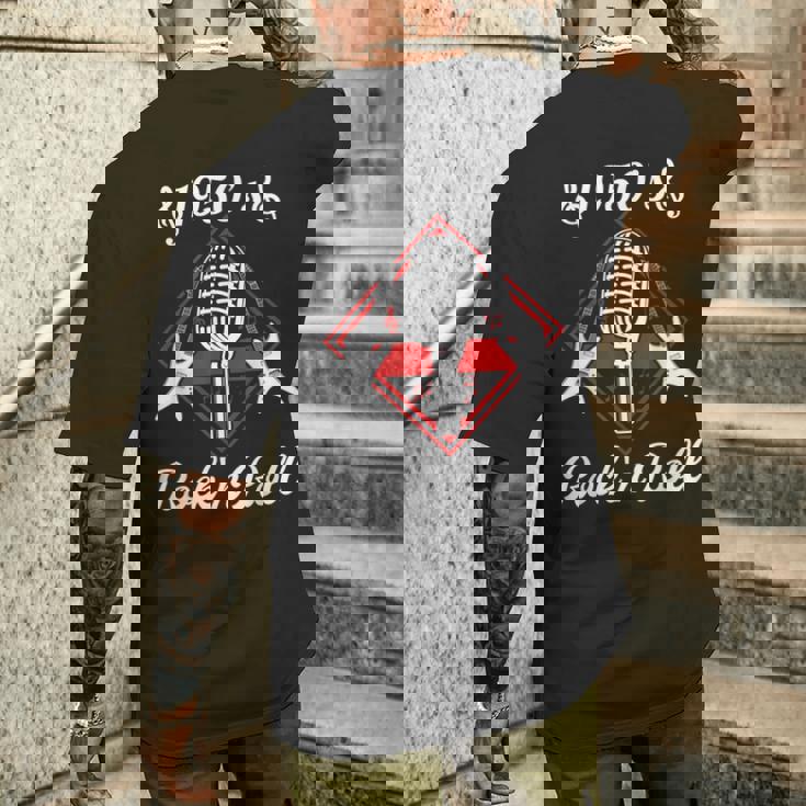 ロカビリー 50年代 ロックンロール 音楽 メンズTシャツ バックプリント 彼への贈り物