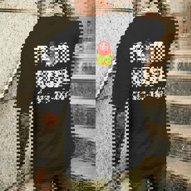 ロシア製。 メンズTシャツ バックプリント 彼への贈り物