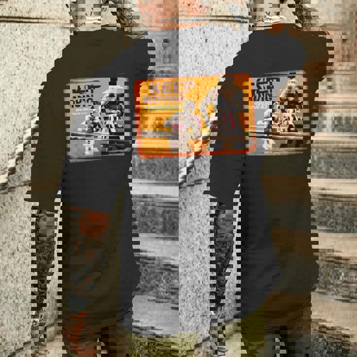 ロッキーキープ・ムービング・フォード・アポロ・ファイト メンズTシャツ バックプリント 彼への贈り物