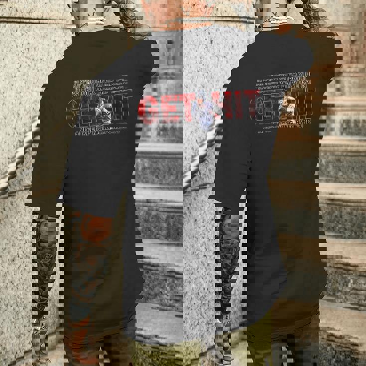 ロッキー・ゲット・ヒット メンズTシャツ バックプリント 彼への贈り物