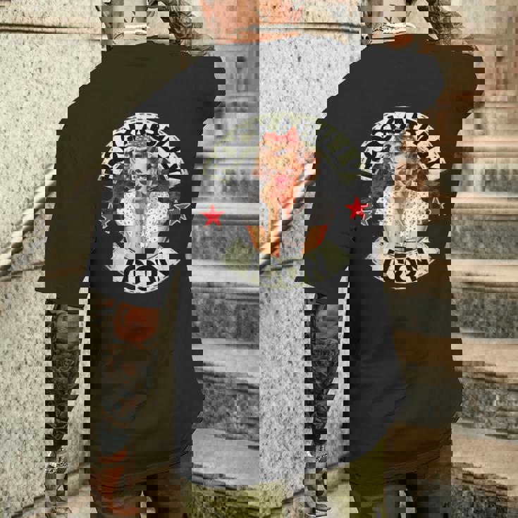 ロックンロール ロカビリー 40年代と50年代 ピンナップガール メンズTシャツ バックプリント 彼への贈り物