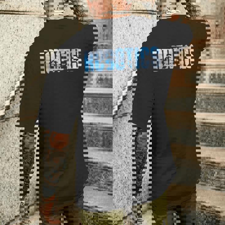 ロボット ロボティクス エンジニア ロボティクス メンズTシャツ バックプリント 彼への贈り物