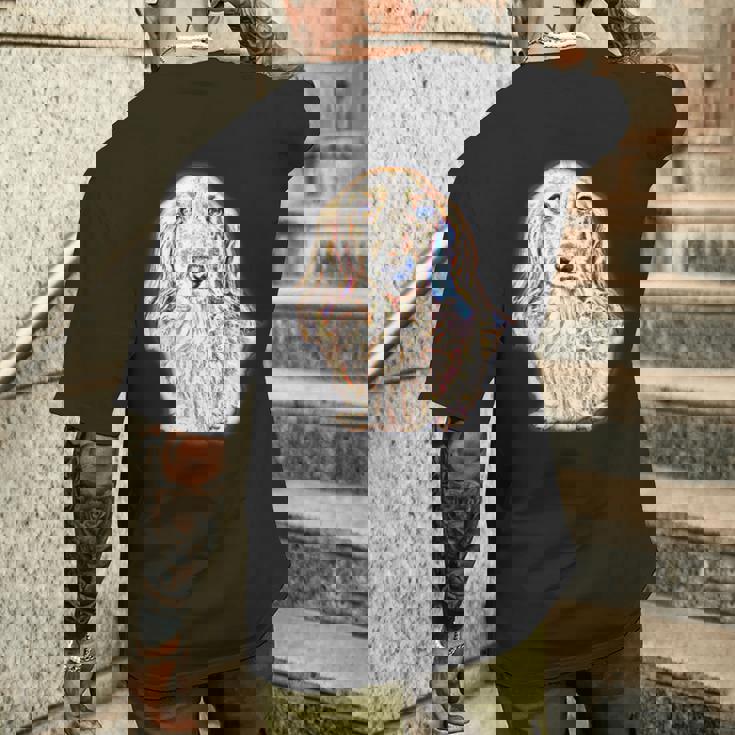 ロングヘア ダックスフンド ギフト かわいい ソーセージ 犬 レディース メンズ メンズTシャツ バックプリント 彼への贈り物