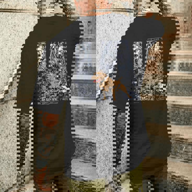 メンズ ローライダー スタイル、La ピットブル ドッグ。チカーノ・チョロ、ラティーノ メンズTシャツ バックプリント 彼への贈り物