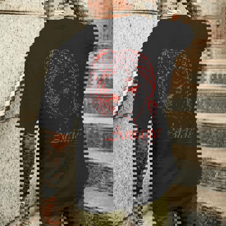 ワッチャプリマジ！ フェイスシリーズ あまね メンズTシャツ バックプリント 彼への贈り物