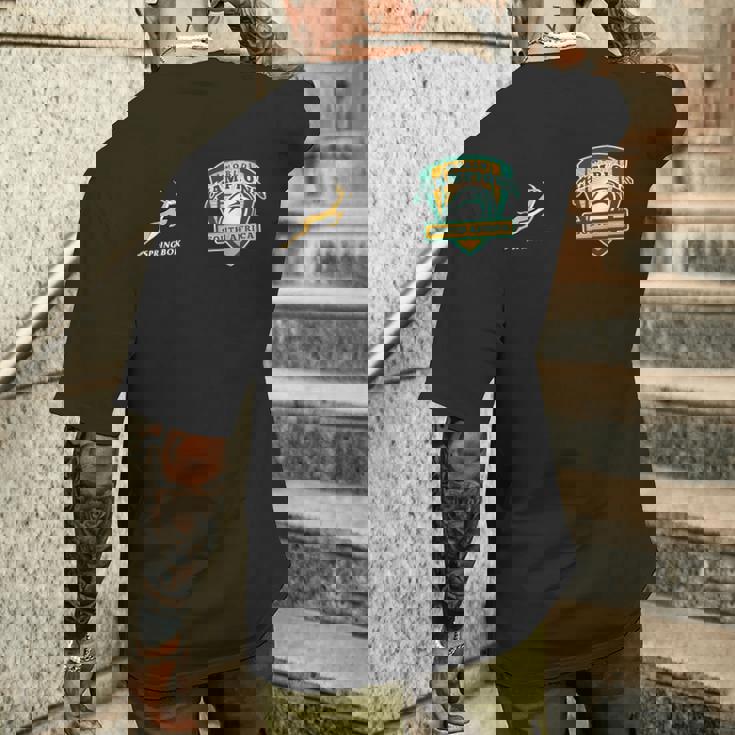 ワールドチャンピオンpringbok Bokke 南アフリカ ラグビー メンズTシャツ バックプリント 彼への贈り物