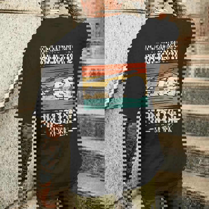 ヴァイオリンプレーヤーヴァイオリン メンズTシャツ バックプリント 彼への贈り物