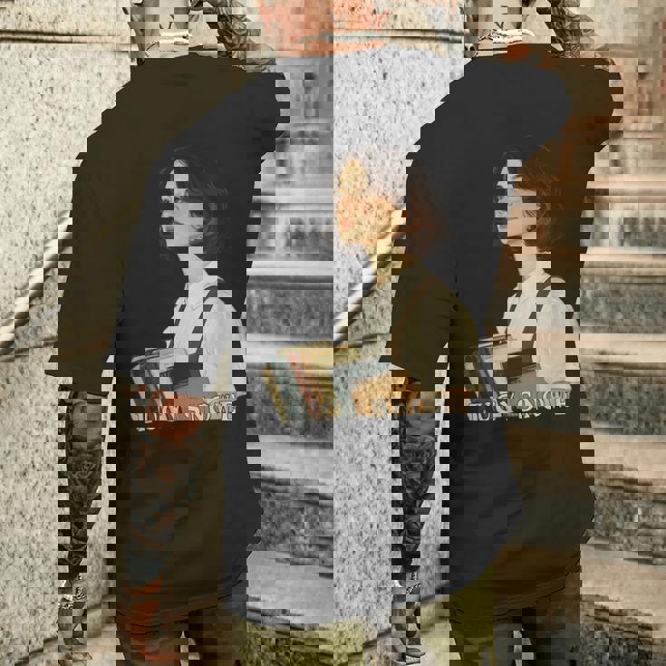 ヴィレット・シャーロット・ブロンテの古典心理小説 メンズTシャツ バックプリント 彼への贈り物