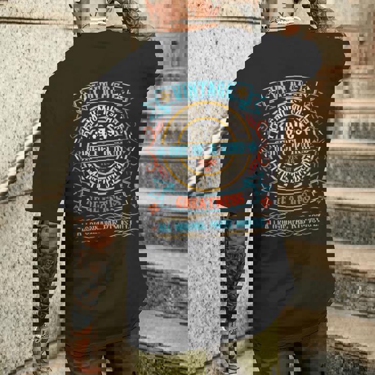 ヴィンテージ 1959 男性用 レトロ 面白い 1959 誕生日 メンズTシャツ バックプリント 彼への贈り物