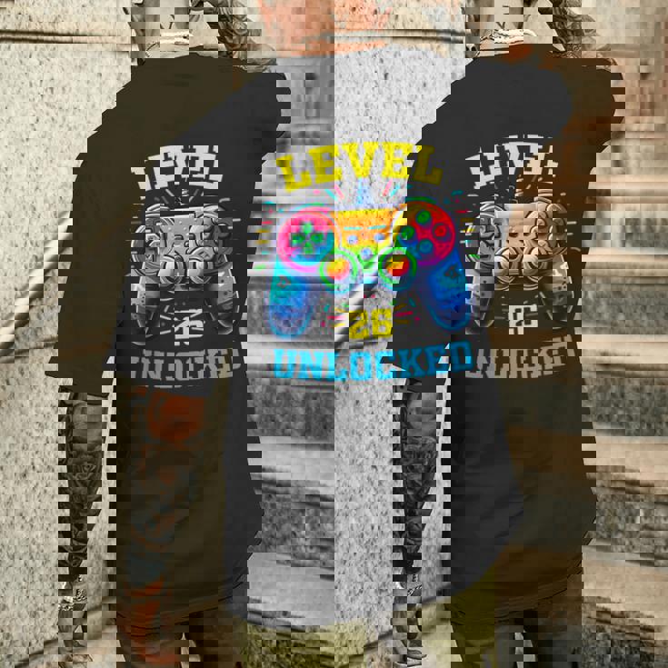 ヴィンテージ 26歳の誕生日 ゲーマー 26歳のギフト 26歳の誕生日 メンズTシャツ バックプリント 彼への贈り物