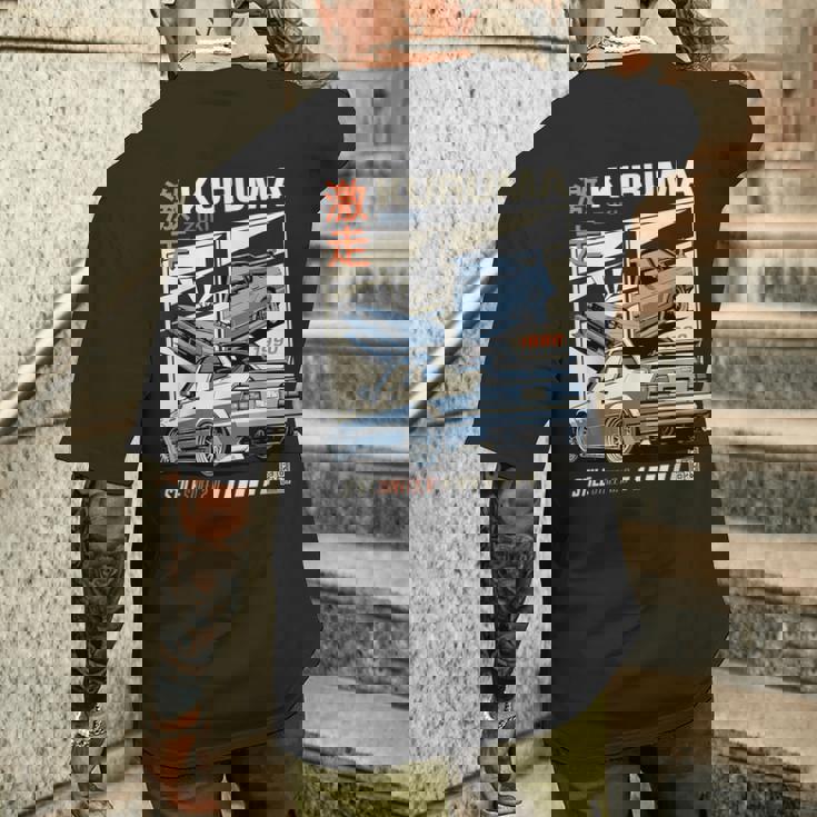 ヴィンテージ Kuruma 日本jdm 東京 日本 ドリフト レースカー メンズTシャツ バックプリント 彼への贈り物