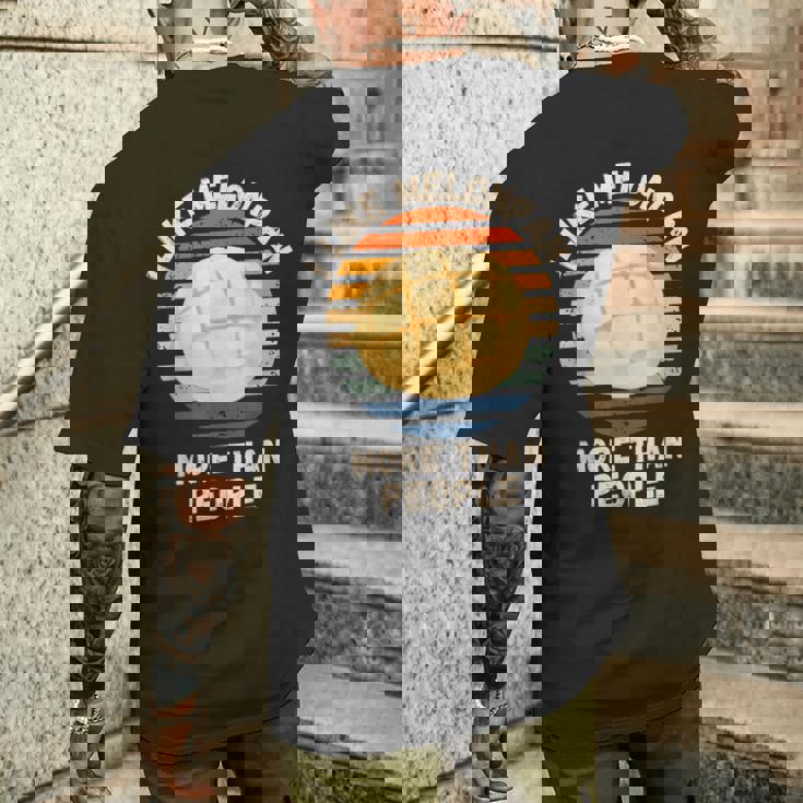 ヴィンテージ I Like Melonpan More Than People レトロ メロンパン メンズTシャツ バックプリント 彼への贈り物