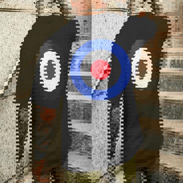 ヴィンテージ イギリス Raf Mod Bullseye レトロ シンボル ラウンデル ターゲット メンズTシャツ バックプリント 彼への贈り物