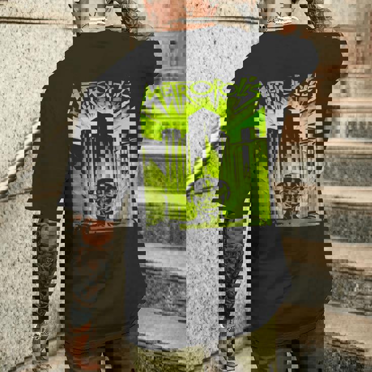 ヴィンテージ オタク メトロポリスf映画 科学教師 オタク メンズTシャツ バックプリント 彼への贈り物