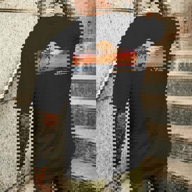 ヴィンテージ コロンビア サウスカロライナビーチ メンズTシャツ バックプリント 彼への贈り物