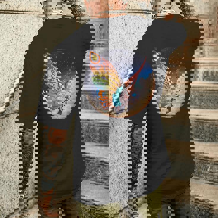 ヴィンテージ モスラ-モスラ怪獣怪獣 メンズTシャツ バックプリント 彼への贈り物