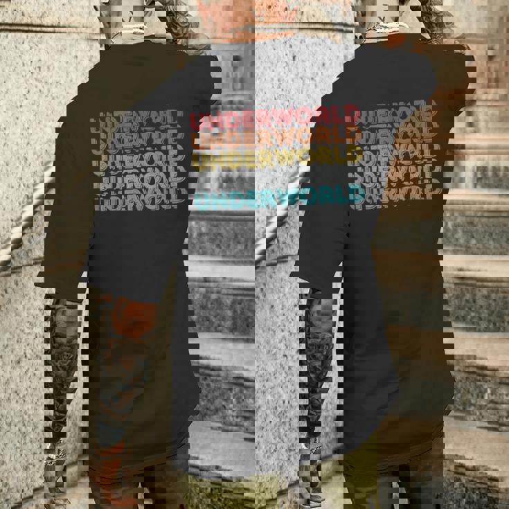 ヴィンテージ レトロ アンダーワールド メンズTシャツ バックプリント 彼への贈り物