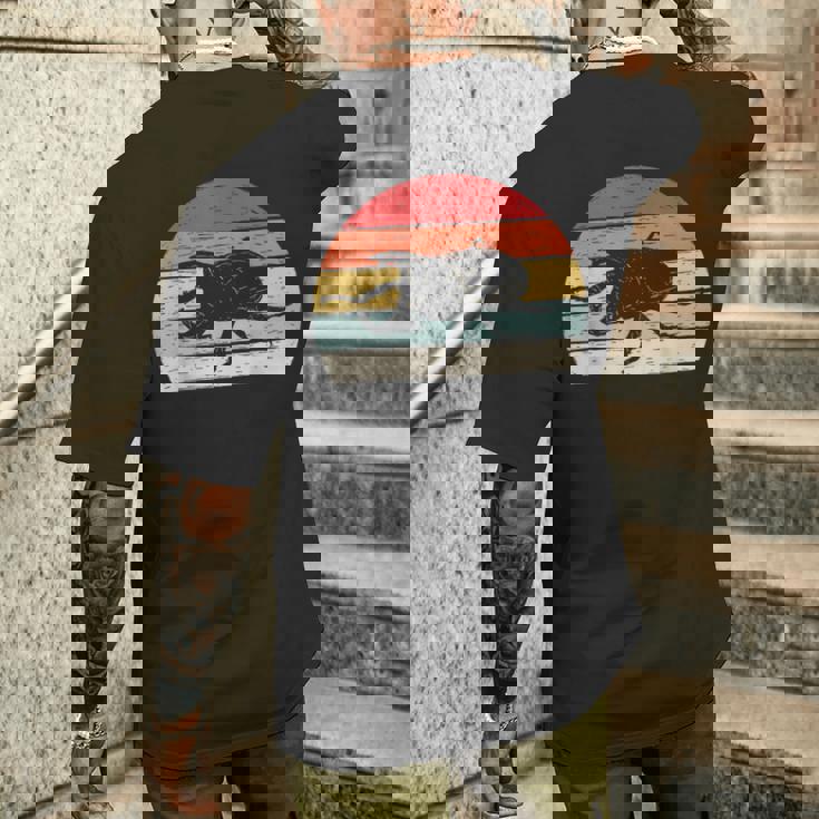 ヴィンテージ レトロ カブトムシ 昆虫 メンズTシャツ バックプリント 彼への贈り物