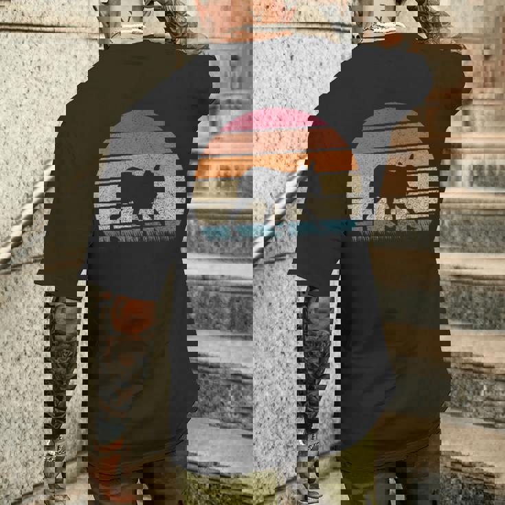 ヴィンテージ レトロ サンセット パタゴニア マーラ 恋人 アンティーク調 メンズTシャツ バックプリント 彼への贈り物