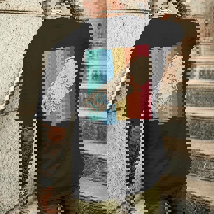 ヴィンテージ レトロ スケート スケートボード スケーター スタント ボーイズ キッズ メンズTシャツ バックプリント 彼への贈り物