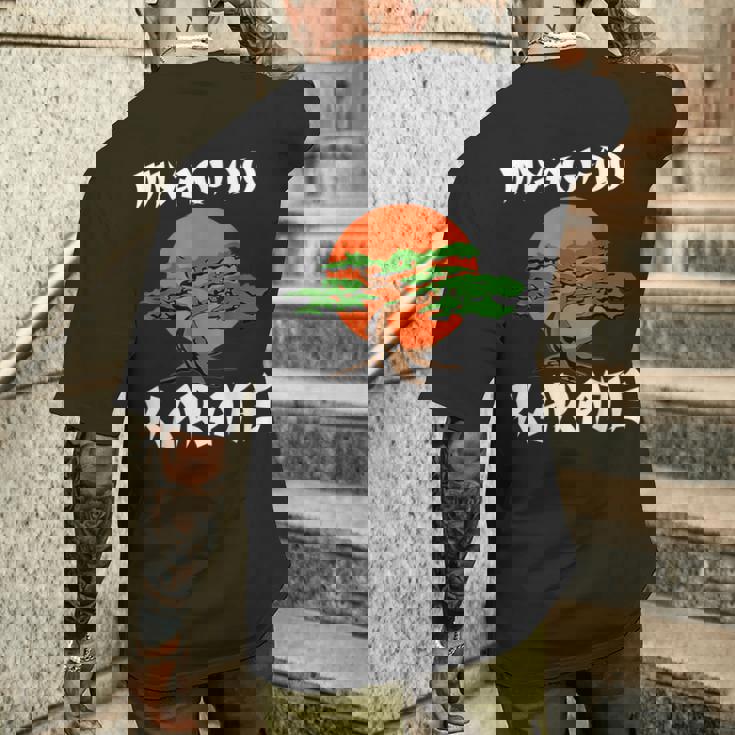 ヴィンテージ 宮城堂 空手 クール 盆栽 ギフト ユース メンズTシャツ バックプリント 彼への贈り物