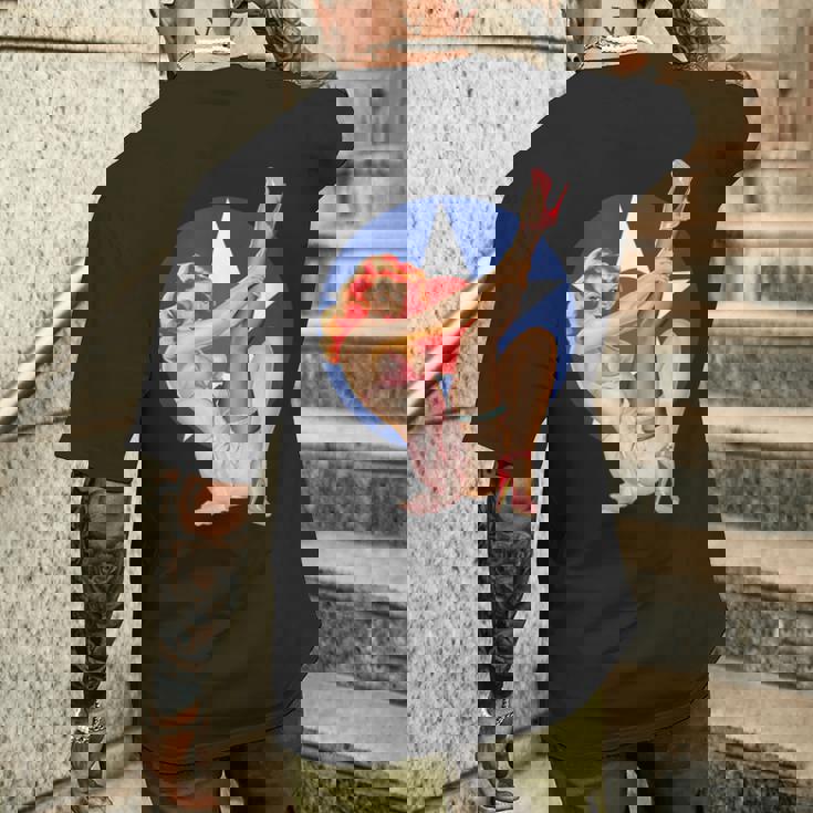 ヴィンテージ 愛国心ピンナップガール メンズTシャツ バックプリント 彼への贈り物