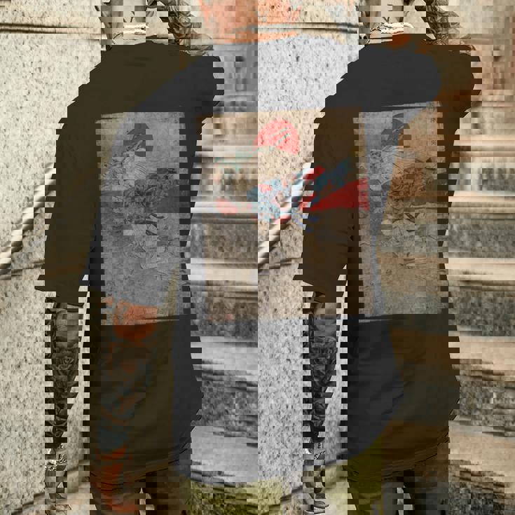 ヴィンテージ 日本の妖怪鬼 幽霊 ゴースト メンズTシャツ バックプリント 彼への贈り物